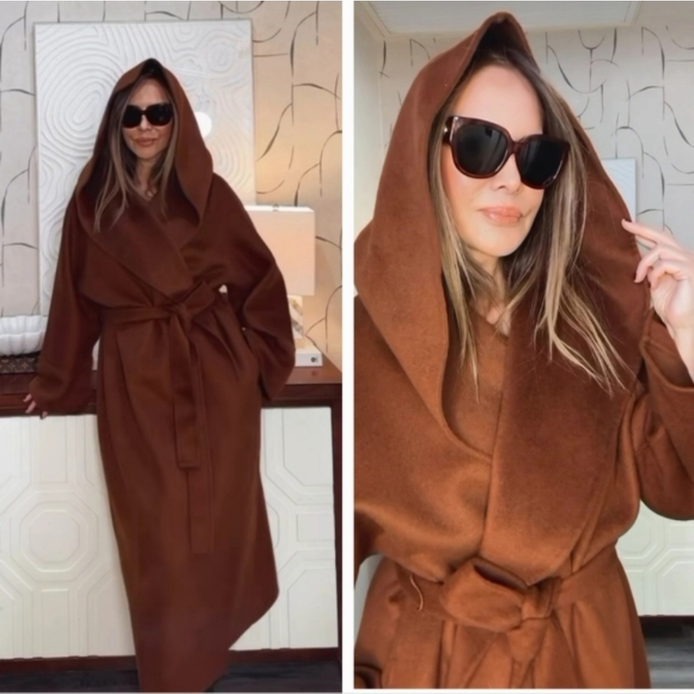 Zara Belted Wool Coat Limited Edition NWT